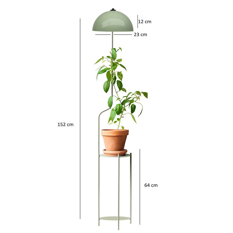 Casa si Gradina - Corpuri si surse de iluminat - Veioze si lampi - Lampadare - Lampadar, Opviq, metal, menta, 135 cm - Infinity.ro
