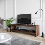 Casa si Gradina - Mobilier - Comode si corpuri - Comode - Comoda tv, Hanah Home, lemn masiv de pin, nuc, 140x45x40 cm - Infinity.ro