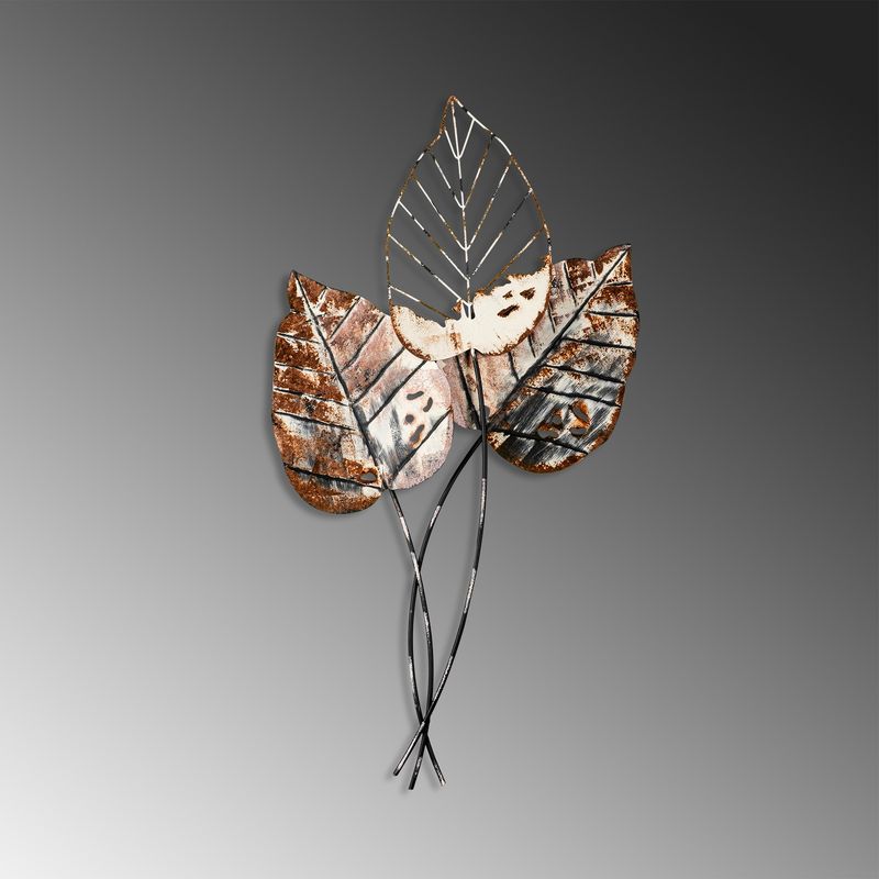 Casa si Gradina - Decoratiuni - Decoratiuni perete - Accesoriu decorativ de perete, Wallxpert, metal, maro negru, 45x85 cm - Infinity.ro