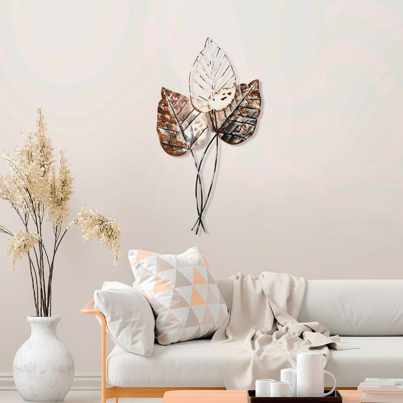 Casa si Gradina - Decoratiuni - Decoratiuni perete - Accesoriu decorativ de perete, Wallxpert, metal, maro negru, 45x85 cm - Infinity.ro