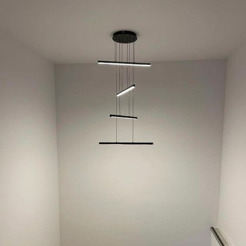 Casa si Gradina - Corpuri si surse de iluminat - Lustre si pendule - Candelabru, Opviq, metal, negru, diametru 66 cm, inaltime 120 cm - Infinity.ro