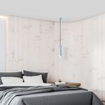 Casa si Gradina - Corpuri si surse de iluminat - Lustre si pendule - Lustra, Opviq, metal, turcoaz, inaltime reglabila, diametru 8 cm - Infinity.ro