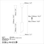 Casa si Gradina - Corpuri si surse de iluminat - Lustre si pendule - Lustra, Opviq, metal, turcoaz, inaltime reglabila, diametru 8 cm - Infinity.ro