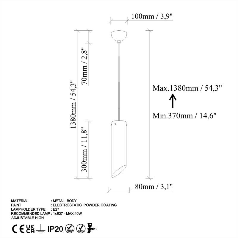 Casa si Gradina - Corpuri si surse de iluminat - Lustre si pendule - Lustra, Opviq, metal, turcoaz, inaltime reglabila, diametru 8 cm - Infinity.ro