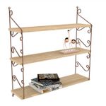 Casa si Gradina - Mobilier - Biblioteci si rafturi - Rafturi - Raft de perete, Hanah Home, pal melaminat, stejar, 72x20x80 cm - Infinity.ro
