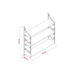 Casa si Gradina - Mobilier - Biblioteci si rafturi - Rafturi - Raft de perete, Hanah Home, pal melaminat, stejar, 72x20x80 cm - Infinity.ro