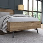 Casa si Gradina - Mobilier - Saltele si somiere - Somiere - Somiera, Hanah Home, pal, nuc, 169x205x120 cm - Infinity.ro