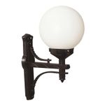 Casa si Gradina - Corpuri si surse de iluminat - Iluminat exterior - Felinare - Aplica de exterior, Opviq, abs, alb-negru, 35x25x55 cm, ip65 - Infinity.ro