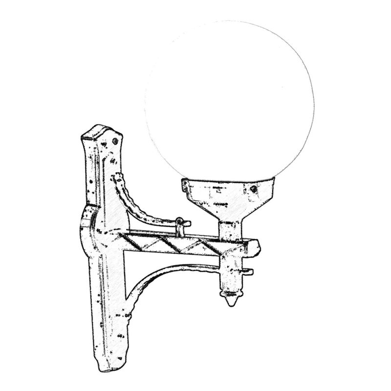 Casa si Gradina - Corpuri si surse de iluminat - Iluminat exterior - Felinare - Aplica de exterior, Opviq, abs, alb-negru, 35x25x55 cm, ip65 - Infinity.ro
