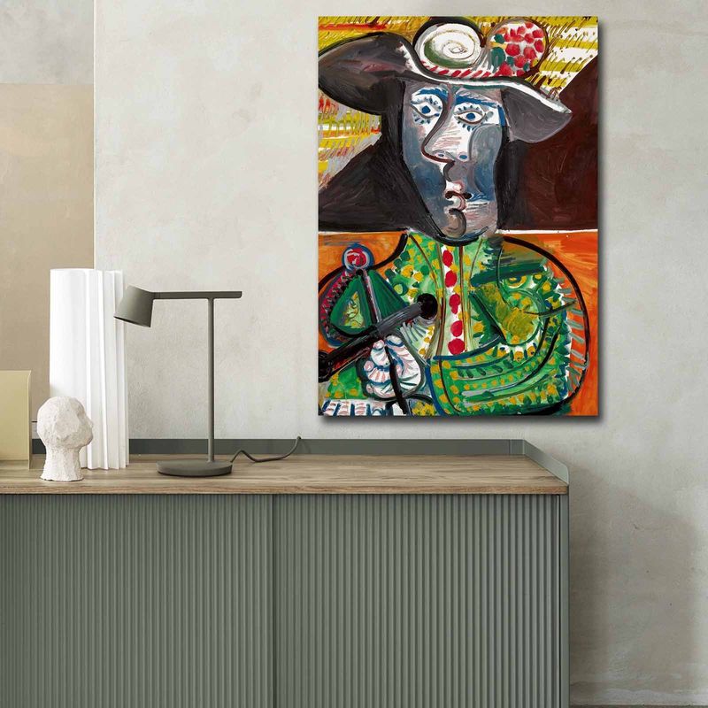 Casa si Gradina - Decoratiuni - Tablouri - Tablou decorativ pe panza, Wallxpert, panza piele de caprioara, multicolor, 70x100 cm, rama lemn, 249CVT1580 - Infinity.ro