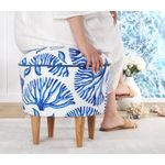 Casa si Gradina - Mobilier - Scaune si fotolii - Tabureti - Taburet, Atelier Del Sofa, bumbac si in, multicolor, 46x43 cm, 209FLF1361 - Infinity.ro