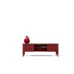 Casa si Gradina - Mobilier - Comode si corpuri - Comode - Comoda tv, Hanah Home, mdf, rosu, 150x40x50 cm - Infinity.ro