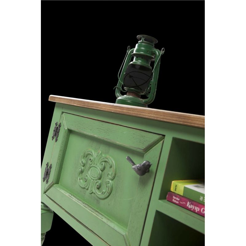 Casa si Gradina - Mobilier - Comode si corpuri - Comode - Comoda tv, Hanah Home, mdf, verde deschis, 150x40x50 cm - Infinity.ro