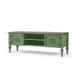 Casa si Gradina - Mobilier - Comode si corpuri - Comode - Comoda tv, Hanah Home, mdf, verde deschis, 150x40x50 cm - Infinity.ro
