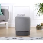 Casa si Gradina - Mobilier - Scaune si fotolii - Tabureti - Taburet, Atelier Del Sofa, catifea si bumbac, gri, 43x38 cm - Infinity.ro