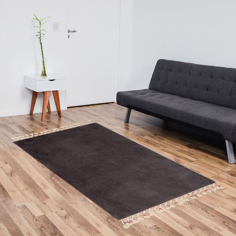 Casa si Gradina - Textile si covoare - Covoare - Covorase baie - Covoras de baie, Conceptum Hypnose, antracit, 100x400 cm, 100% acrilic, antiderapant - Infinity.ro