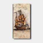 Casa si Gradina - Decoratiuni - Tablouri - Tablou decorativ, Wallxpert, panza, multicolor, 30x80 cm, rama lemn, 483TNS2071 - Infinity.ro