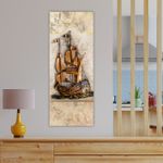 Casa si Gradina - Decoratiuni - Tablouri - Tablou decorativ, Wallxpert, panza, multicolor, 30x80 cm, rama lemn, 483TNS2071 - Infinity.ro