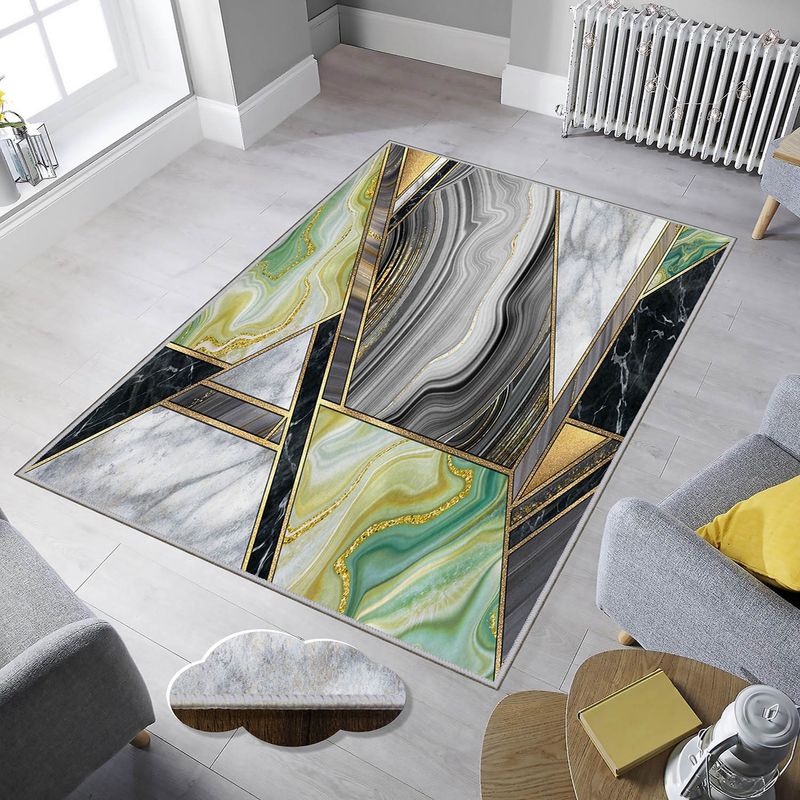 Casa si Gradina - Textile si covoare - Covoare - Covorase intrare - Covoras de hol, Conceptum Hypnose, multicolor, 100x200 cm, 100% poliester, antiderapant, 368HFT3994 - Infinity.ro