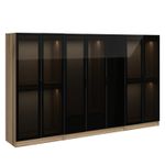 Casa si Gradina - Mobilier - Dulapuri si sifoniere - Sifoniere - Sifonier, Hanah Home, pal melaminat, fumuriu, 315x52x210 cm - Infinity.ro