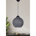 Casa si Gradina - Corpuri si surse de iluminat - Lustre si pendule - Lustra, Opviq, plastic si bumbac, negru si gri, 22x54 cm - Infinity.ro