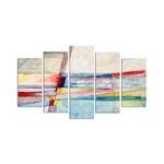 Casa si Gradina - Decoratiuni - Tablouri - Tablou decorativ 5 piese, Wallxpert, mdf, multicolor, 60x110 cm, 250PUR1951 - Infinity.ro