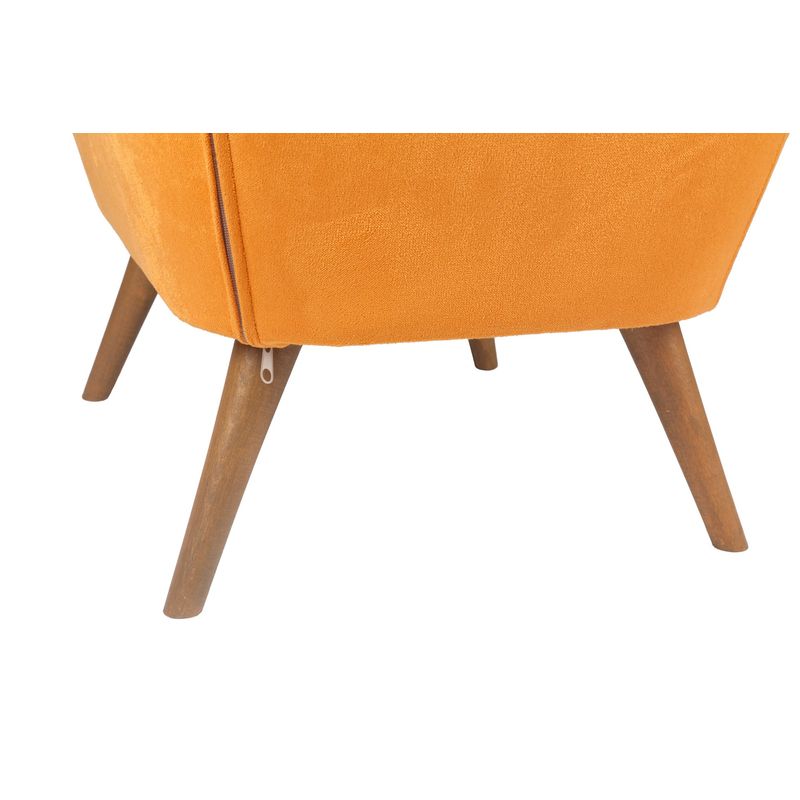 Casa si Gradina - Mobilier - Scaune si fotolii - Tabureti - Taburet, Hanah Home, lemn masiv, portocaliu, 57x45x45 cm - Infinity.ro