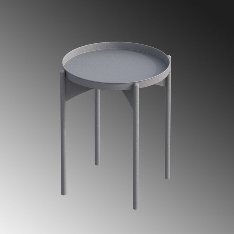 Casa si Gradina - Mobilier - Mese si birouri - Masute de cafea - Masuta de cafea, Hanah Home, metal, gri, 44x44x57 cm - Infinity.ro