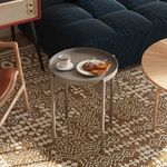 Casa si Gradina - Mobilier - Mese si birouri - Masute de cafea - Masuta de cafea, Hanah Home, metal, gri, 44x44x57 cm - Infinity.ro
