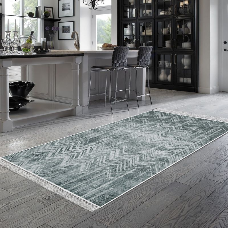 Casa si Gradina - Textile si covoare - Covoare - Covoare casa - Covor, Conceptum Hypnose, verde, 160x230 cm, 100% poliester, antiderapant, lavabil la masina, 955ANR3023 - Infinity.ro