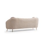 Casa si Gradina - Mobilier - Canapele si coltare - Canapele - Canapea 3 locuri, Hanah Home, lemn fag si pal, bej, 215x90x80 cm - Infinity.ro