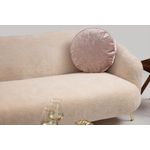 Casa si Gradina - Mobilier - Canapele si coltare - Canapele - Canapea 3 locuri, Hanah Home, lemn fag si pal, bej, 215x90x80 cm - Infinity.ro