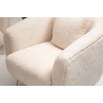 Casa si Gradina - Mobilier - Canapele si coltare - Canapele - Canapea 3 locuri, Hanah Home, lemn fag si pal, bej, 215x90x80 cm - Infinity.ro