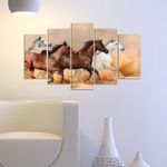 Casa si Gradina - Decoratiuni - Tablouri - Tablou decorativ 5 piese, Wallxpert, mdf, multicolor, 110x60 cm, 232MLD1967 - Infinity.ro