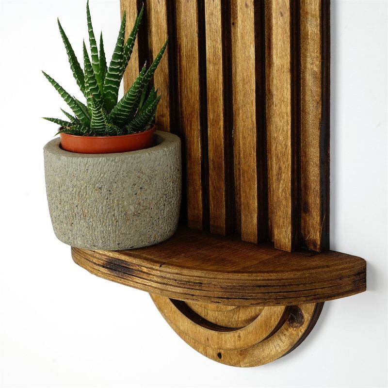 Casa si Gradina - Mobilier - Biblioteci si rafturi - Rafturi - Raft de perete, Hanah Home, placaj, nuc, 40x20x9 cm, 792EVL9070 - Infinity.ro