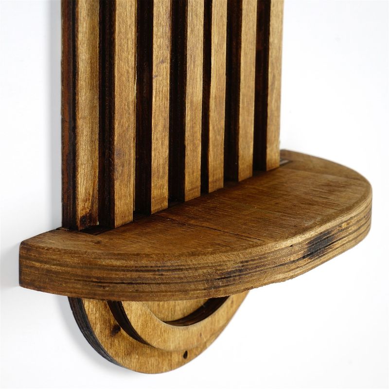 Casa si Gradina - Mobilier - Biblioteci si rafturi - Rafturi - Raft de perete, Hanah Home, placaj, nuc, 40x20x9 cm, 792EVL9070 - Infinity.ro