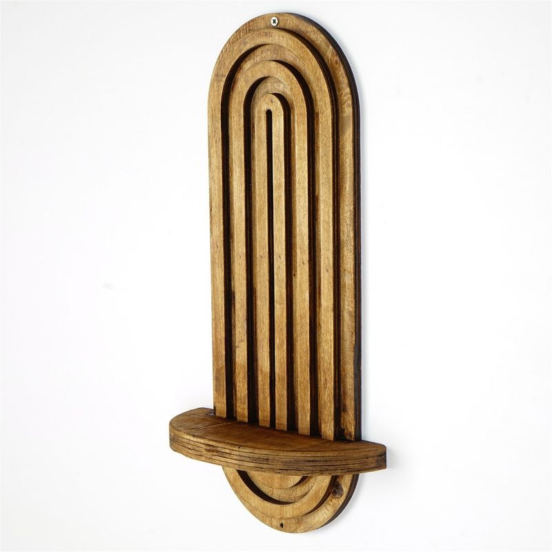 Casa si Gradina - Mobilier - Biblioteci si rafturi - Rafturi - Raft de perete, Hanah Home, placaj, nuc, 40x20x9 cm, 792EVL9070 - Infinity.ro