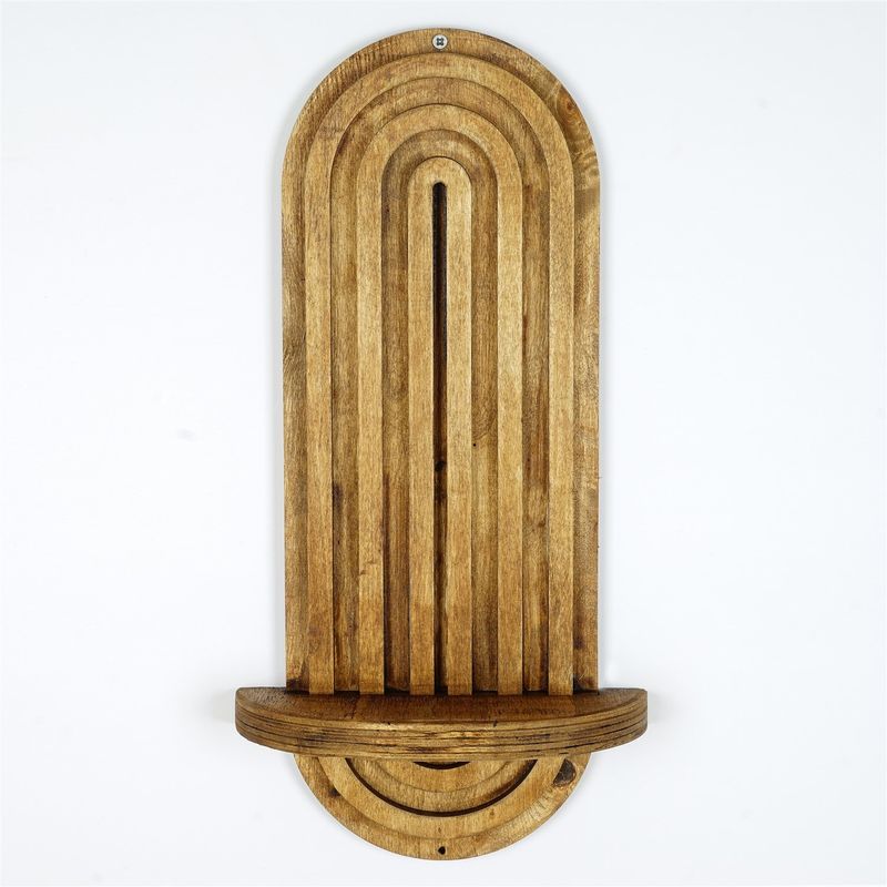 Casa si Gradina - Mobilier - Biblioteci si rafturi - Rafturi - Raft de perete, Hanah Home, placaj, nuc, 40x20x9 cm, 792EVL9070 - Infinity.ro