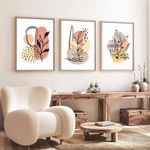 Casa si Gradina - Decoratiuni - Tablouri - Tablou decorativ cu rama, Wallxpert, mdf, multicolor, 50x70 cm, set 3 piese, 693BSE1922 - Infinity.ro