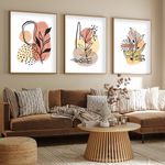 Casa si Gradina - Decoratiuni - Tablouri - Tablou decorativ cu rama, Wallxpert, mdf, multicolor, 50x70 cm, set 3 piese, 693BSE1922 - Infinity.ro
