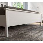 Casa si Gradina - Mobilier - Paturi si accesorii - Paturi - Pat dublu, Hanah Home, pal melaminat, lemn alb, 205x169x95 cm - Infinity.ro