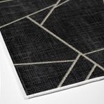 Casa si Gradina - Textile si covoare - Covoare - Covoare casa - Covor, Conceptum Hypnose, negru, 120x180 cm, 100% poliester, antiderapant, lavabil la masina, 955ANR2618 - Infinity.ro