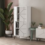 Casa si Gradina - Mobilier - Dulapuri si sifoniere - Dulapuri - Dulap multifunctional, Hanah Home, pal melaminat, alb, 62.6x35.6x136 cm - Infinity.ro