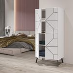 Casa si Gradina - Mobilier - Dulapuri si sifoniere - Dulapuri - Dulap multifunctional, Hanah Home, pal melaminat, alb, 62.6x35.6x136 cm - Infinity.ro