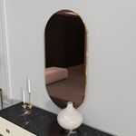 Casa si Gradina - Mobilier - Mobilier baie - Oglinzi baie - Oglinda baie, Hanah Home, mdf, bronz si auriu, 45x85x2.2 cm - Infinity.ro