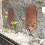 Casa si Gradina - Mobilier - Mobilier baie - Oglinzi baie - Oglinda baie, Hanah Home, mdf, bronz si auriu, 45x85x2.2 cm - Infinity.ro