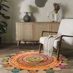 Casa si Gradina - Textile si covoare - Covoare - Covoare casa - Covor rotund, Conceptum Hypnose, multicolor, 70 cm, 100% poliester, antiderapant, 477HFT2202 - Infinity.ro