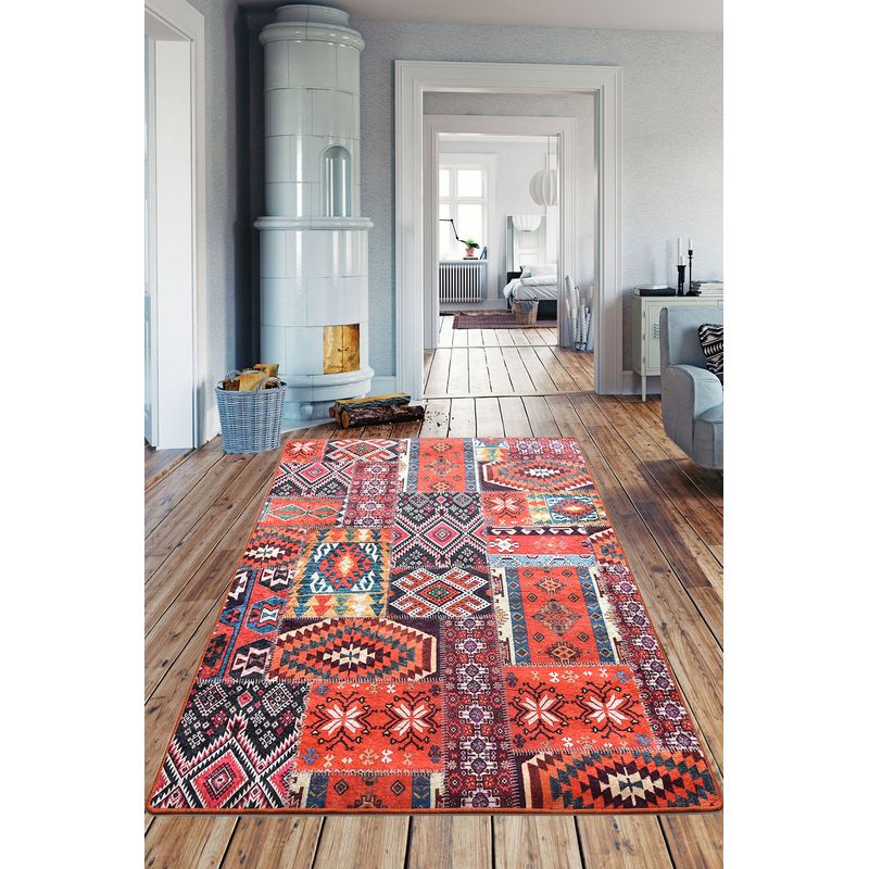 Casa si Gradina - Textile si covoare - Covoare - Covoare casa - Covor de hol, Conceptum Hypnose, multicolor, 80x300 cm, 100% poliester, antiderapant, 882CHL3124 - Infinity.ro