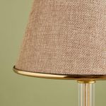 Casa si Gradina - Corpuri si surse de iluminat - Veioze si lampi - Veioze - Veioza, Opviq, textil, bej auriu, 22x14x45 cm - Infinity.ro