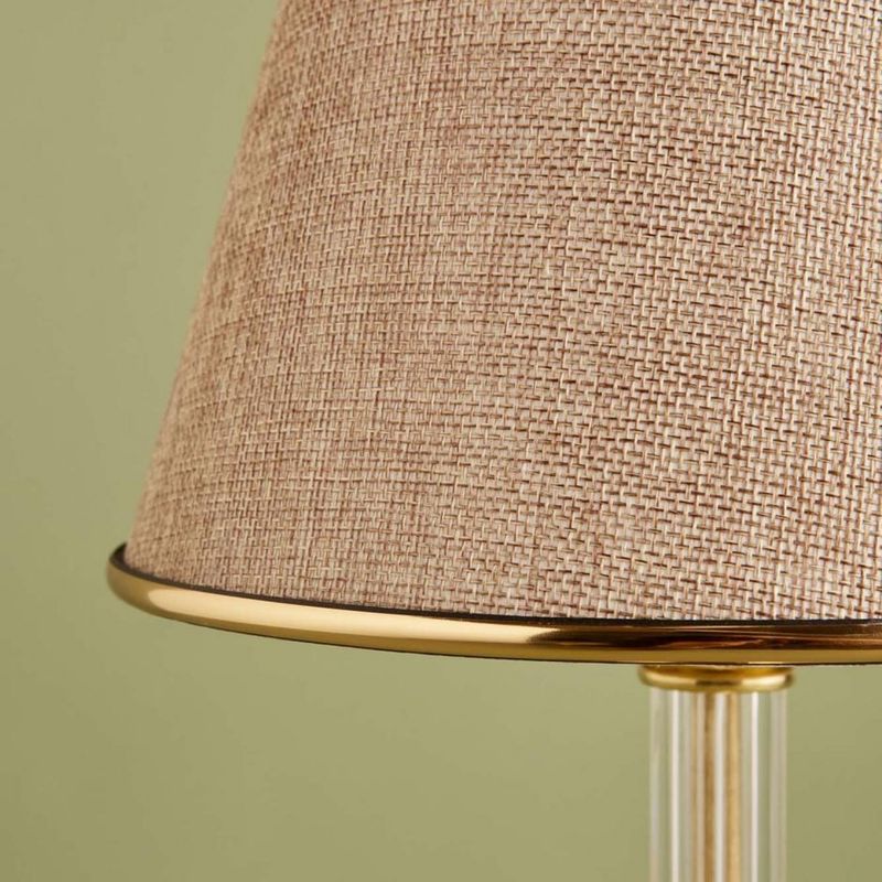 Casa si Gradina - Corpuri si surse de iluminat - Veioze si lampi - Veioze - Veioza, Opviq, textil, bej auriu, 22x14x45 cm - Infinity.ro